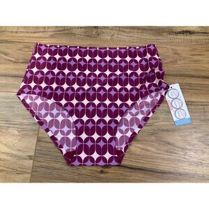 NWT Cheek Boss Purple  Geometric design Boyshort   Size: Medium